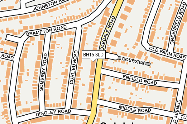 BH15 3LD map - OS OpenMap – Local (Ordnance Survey)