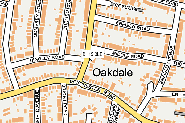 BH15 3LE map - OS OpenMap – Local (Ordnance Survey)