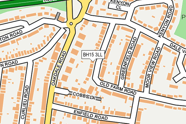 BH15 3LL map - OS OpenMap – Local (Ordnance Survey)