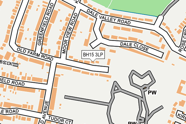 BH15 3LP map - OS OpenMap – Local (Ordnance Survey)