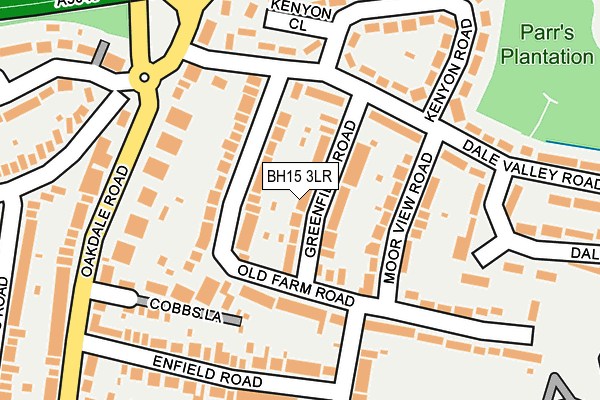 BH15 3LR map - OS OpenMap – Local (Ordnance Survey)