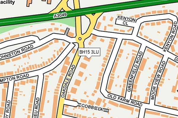 BH15 3LU map - OS OpenMap – Local (Ordnance Survey)