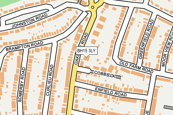 BH15 3LY map - OS OpenMap – Local (Ordnance Survey)