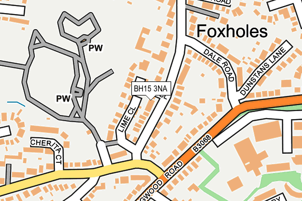 BH15 3NA map - OS OpenMap – Local (Ordnance Survey)