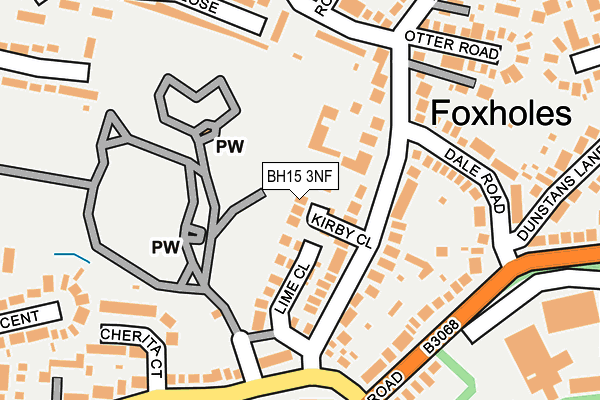 BH15 3NF map - OS OpenMap – Local (Ordnance Survey)