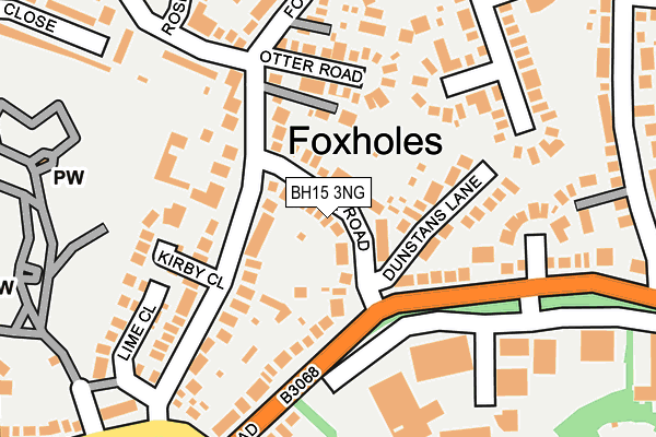 BH15 3NG map - OS OpenMap – Local (Ordnance Survey)