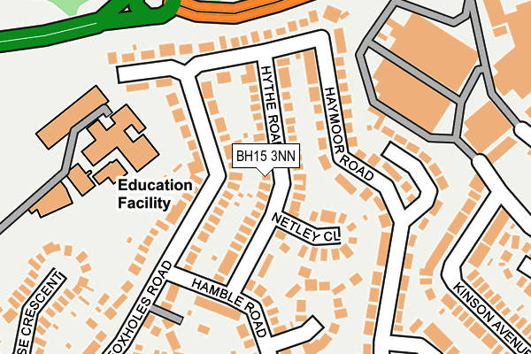 BH15 3NN map - OS OpenMap – Local (Ordnance Survey)