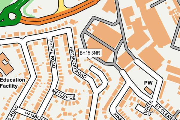 BH15 3NR map - OS OpenMap – Local (Ordnance Survey)