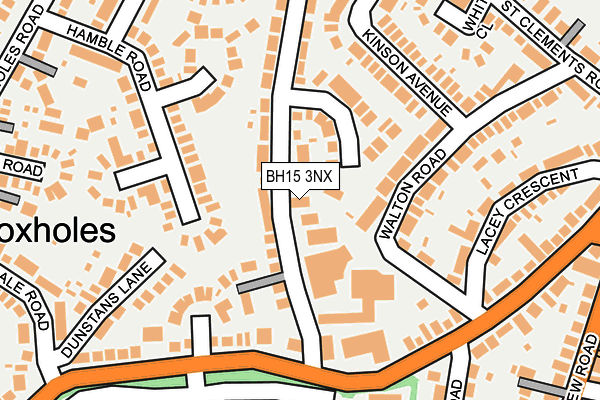 BH15 3NX map - OS OpenMap – Local (Ordnance Survey)