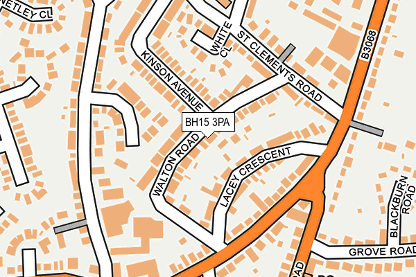 BH15 3PA map - OS OpenMap – Local (Ordnance Survey)