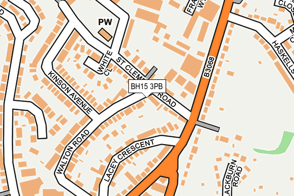 BH15 3PB map - OS OpenMap – Local (Ordnance Survey)
