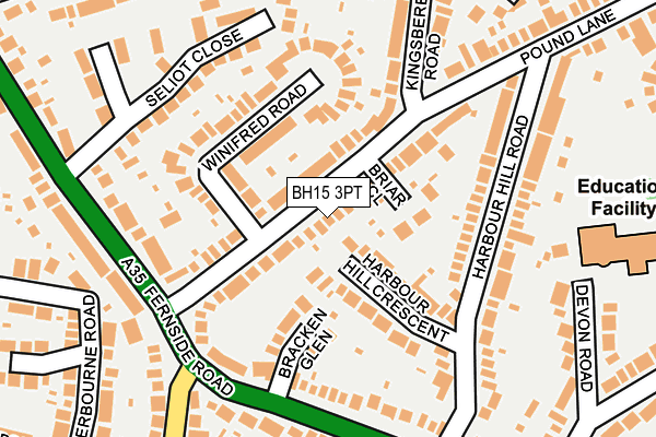 BH15 3PT map - OS OpenMap – Local (Ordnance Survey)