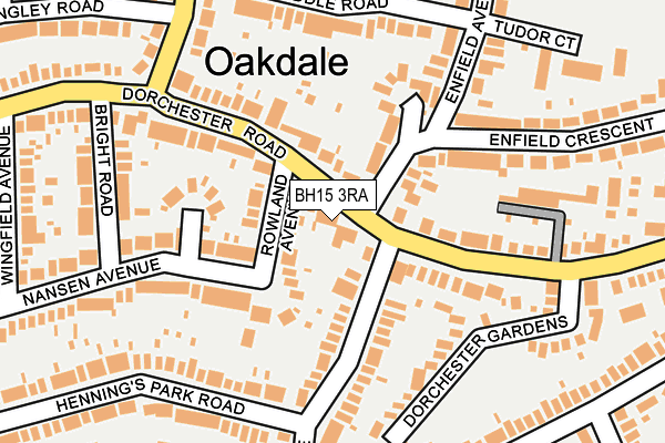 BH15 3RA map - OS OpenMap – Local (Ordnance Survey)