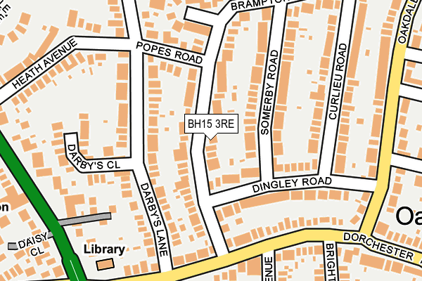 BH15 3RE map - OS OpenMap – Local (Ordnance Survey)