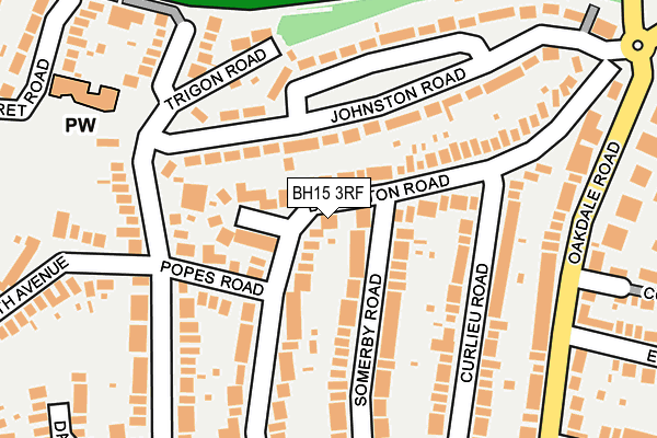 BH15 3RF map - OS OpenMap – Local (Ordnance Survey)