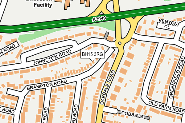 BH15 3RG map - OS OpenMap – Local (Ordnance Survey)
