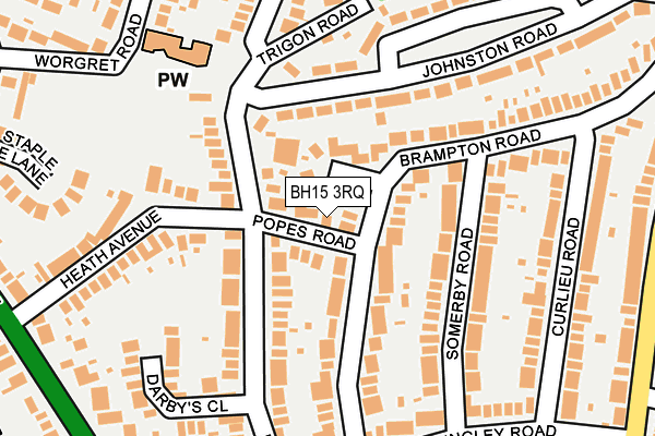 BH15 3RQ map - OS OpenMap – Local (Ordnance Survey)