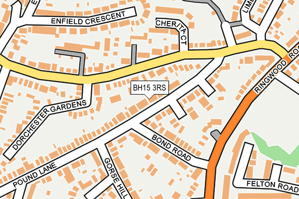 BH15 3RS map - OS OpenMap – Local (Ordnance Survey)