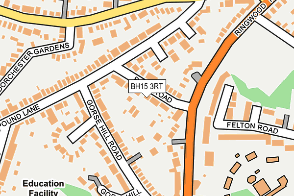 BH15 3RT map - OS OpenMap – Local (Ordnance Survey)