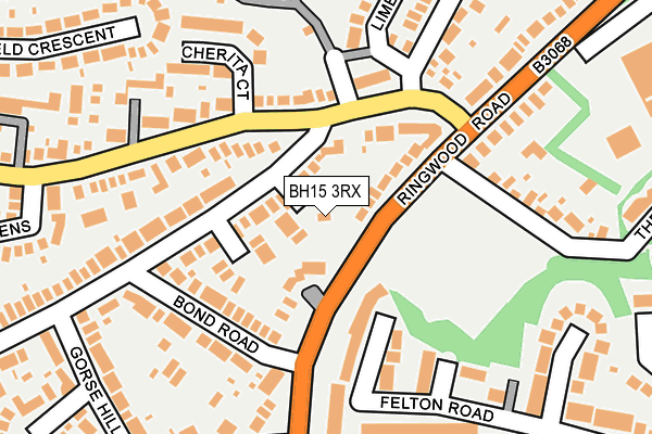 BH15 3RX map - OS OpenMap – Local (Ordnance Survey)