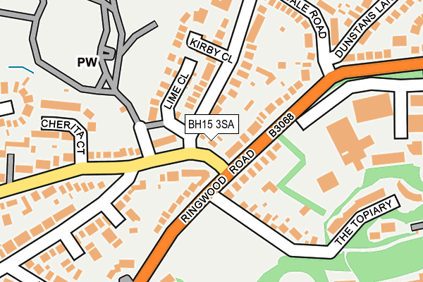 BH15 3SA map - OS OpenMap – Local (Ordnance Survey)