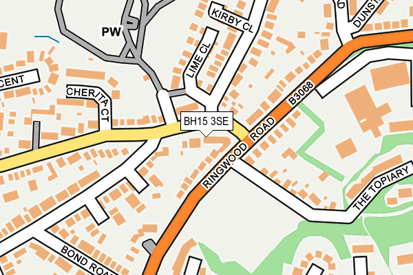 BH15 3SE map - OS OpenMap – Local (Ordnance Survey)