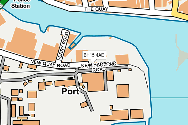 BH15 4AE map - OS OpenMap – Local (Ordnance Survey)