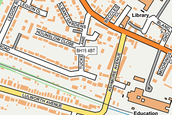 BH15 4BT map - OS OpenMap – Local (Ordnance Survey)