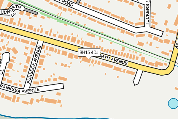 BH15 4DJ map - OS OpenMap – Local (Ordnance Survey)