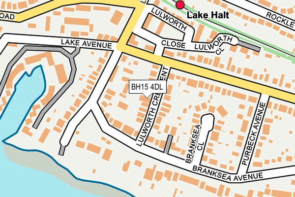 BH15 4DL map - OS OpenMap – Local (Ordnance Survey)