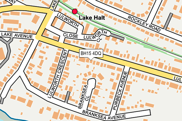 BH15 4DQ map - OS OpenMap – Local (Ordnance Survey)