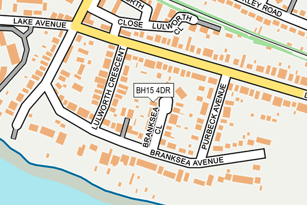 BH15 4DR map - OS OpenMap – Local (Ordnance Survey)