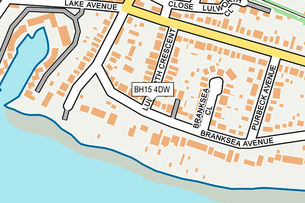 BH15 4DW map - OS OpenMap – Local (Ordnance Survey)