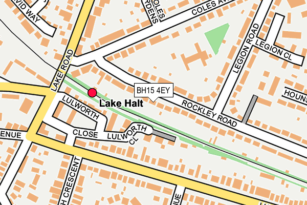 BH15 4EY map - OS OpenMap – Local (Ordnance Survey)