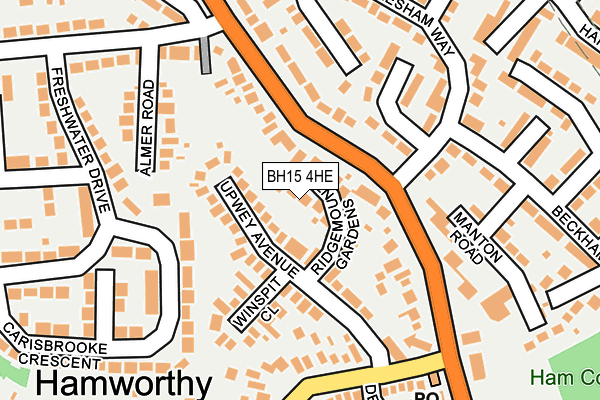 BH15 4HE map - OS OpenMap – Local (Ordnance Survey)