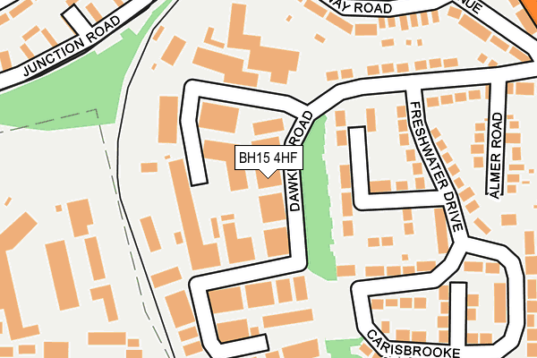 BH15 4HF map - OS OpenMap – Local (Ordnance Survey)