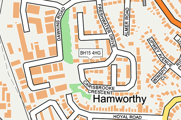 BH15 4HG map - OS OpenMap – Local (Ordnance Survey)