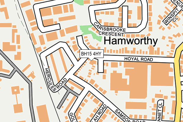 BH15 4HY map - OS OpenMap – Local (Ordnance Survey)
