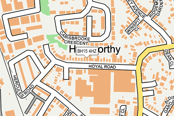 BH15 4HZ map - OS OpenMap – Local (Ordnance Survey)