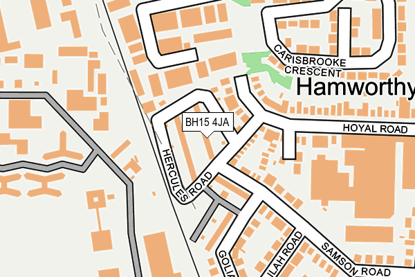 BH15 4JA map - OS OpenMap – Local (Ordnance Survey)