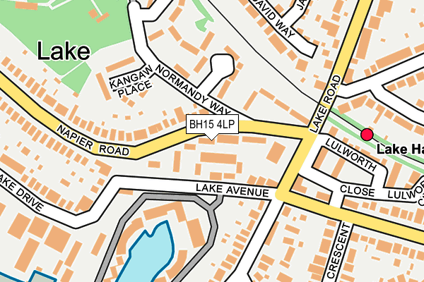 BH15 4LP map - OS OpenMap – Local (Ordnance Survey)