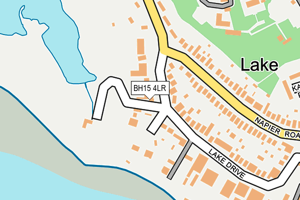 BH15 4LR map - OS OpenMap – Local (Ordnance Survey)