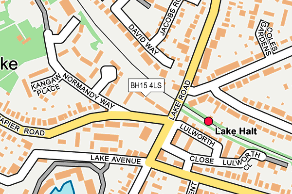 BH15 4LS map - OS OpenMap – Local (Ordnance Survey)