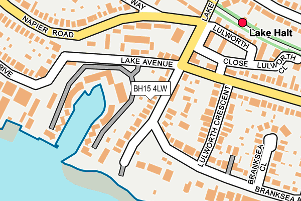 BH15 4LW map - OS OpenMap – Local (Ordnance Survey)