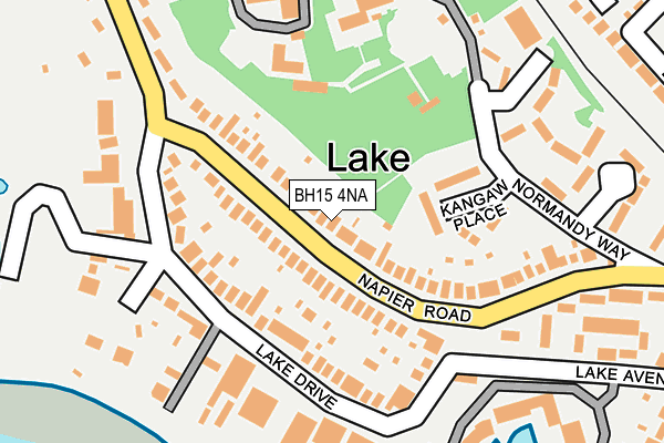 BH15 4NA map - OS OpenMap – Local (Ordnance Survey)