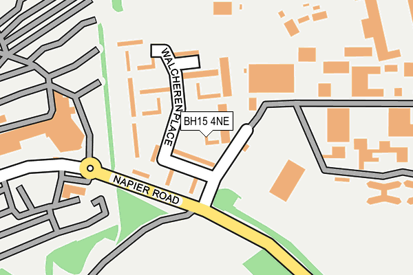 BH15 4NE map - OS OpenMap – Local (Ordnance Survey)