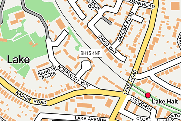 BH15 4NF map - OS OpenMap – Local (Ordnance Survey)