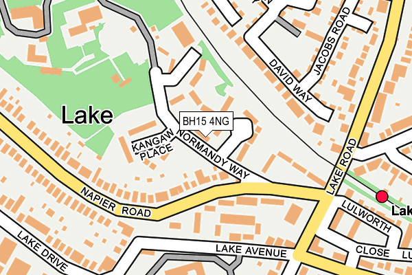 BH15 4NG map - OS OpenMap – Local (Ordnance Survey)