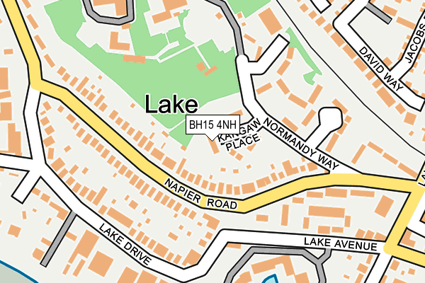 BH15 4NH map - OS OpenMap – Local (Ordnance Survey)