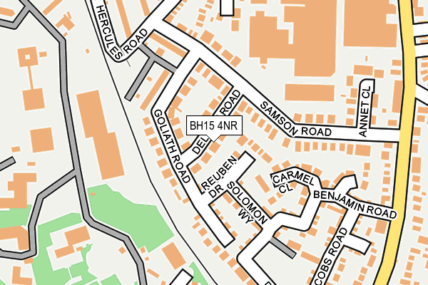 BH15 4NR map - OS OpenMap – Local (Ordnance Survey)